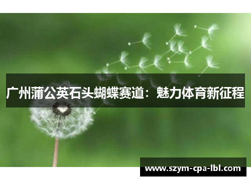 广州蒲公英石头蝴蝶赛道：魅力体育新征程